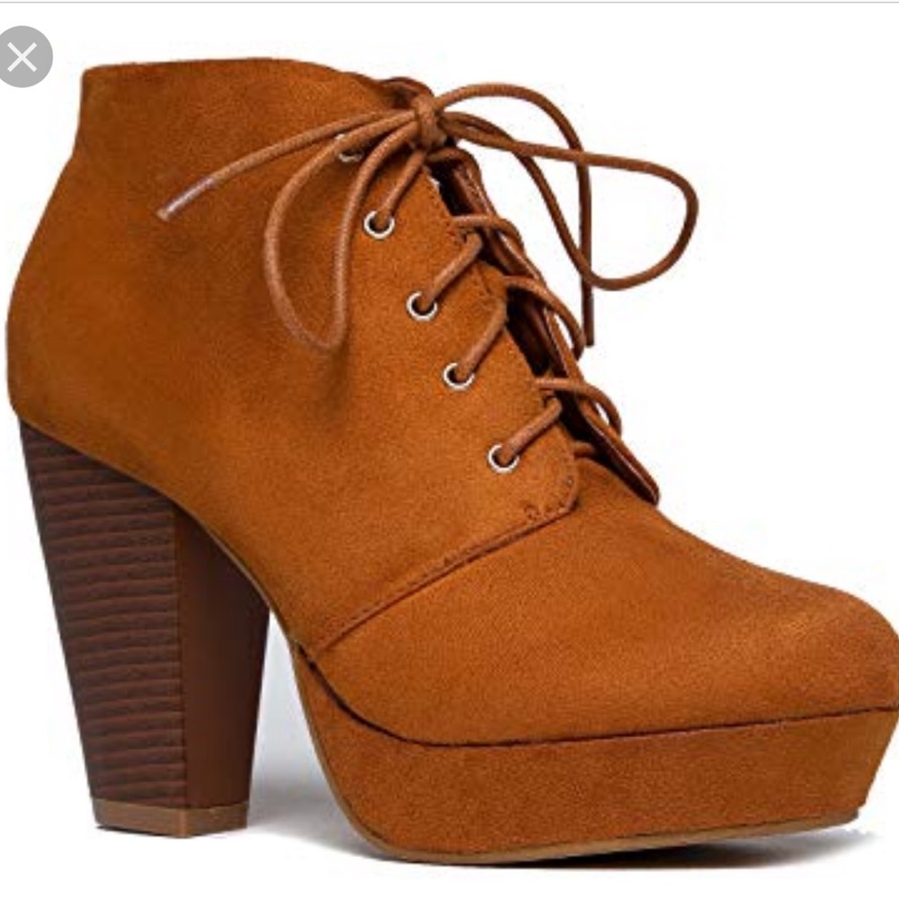 Tan booties